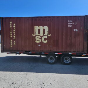 20' Red Savanah WWT Shipping Container