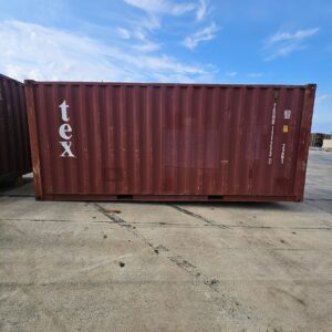 20' Red TEX WWT Shipping Container