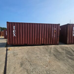 20' Red TEX WWT Shipping Container