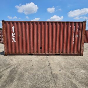 20' Red TEX WWT Shipping Container