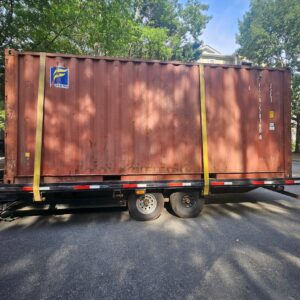 20' Red Florens WWT Shipping Container