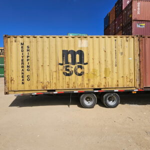 20' ST Yellow MSC - MSCU 699870 WWT Shipping Container