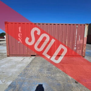 Used 20 ft Shipping Containers for Sale Guide: What to Avoid 20' ST WWT Shipping Container Red Tex - TGHU 031213