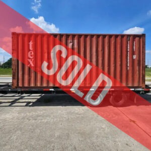 Used 20 ft Shipping Containers for Sale Guide: What to Avoid 20’ ST WWT Shipping Container Red Tex - TGHU 330839