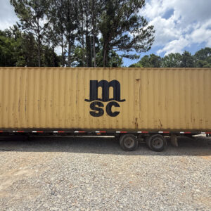 40' HC Yellow MSC WWT Shipping Container