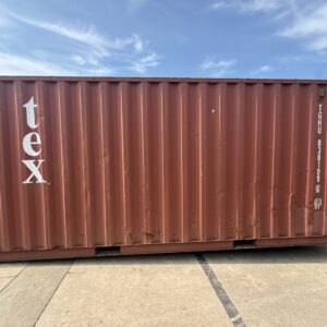 20' Red TEX WWT Shipping Container
