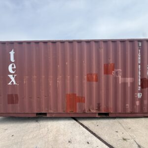 20' Red TEX WWT Shipping Container