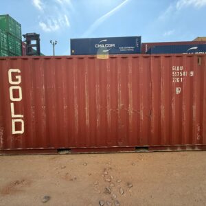 20 ft red container