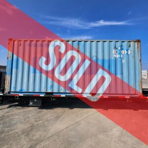 20' Blue AXIU WWT Shipping Container